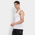Men's Cotton Vest, White, small image number null